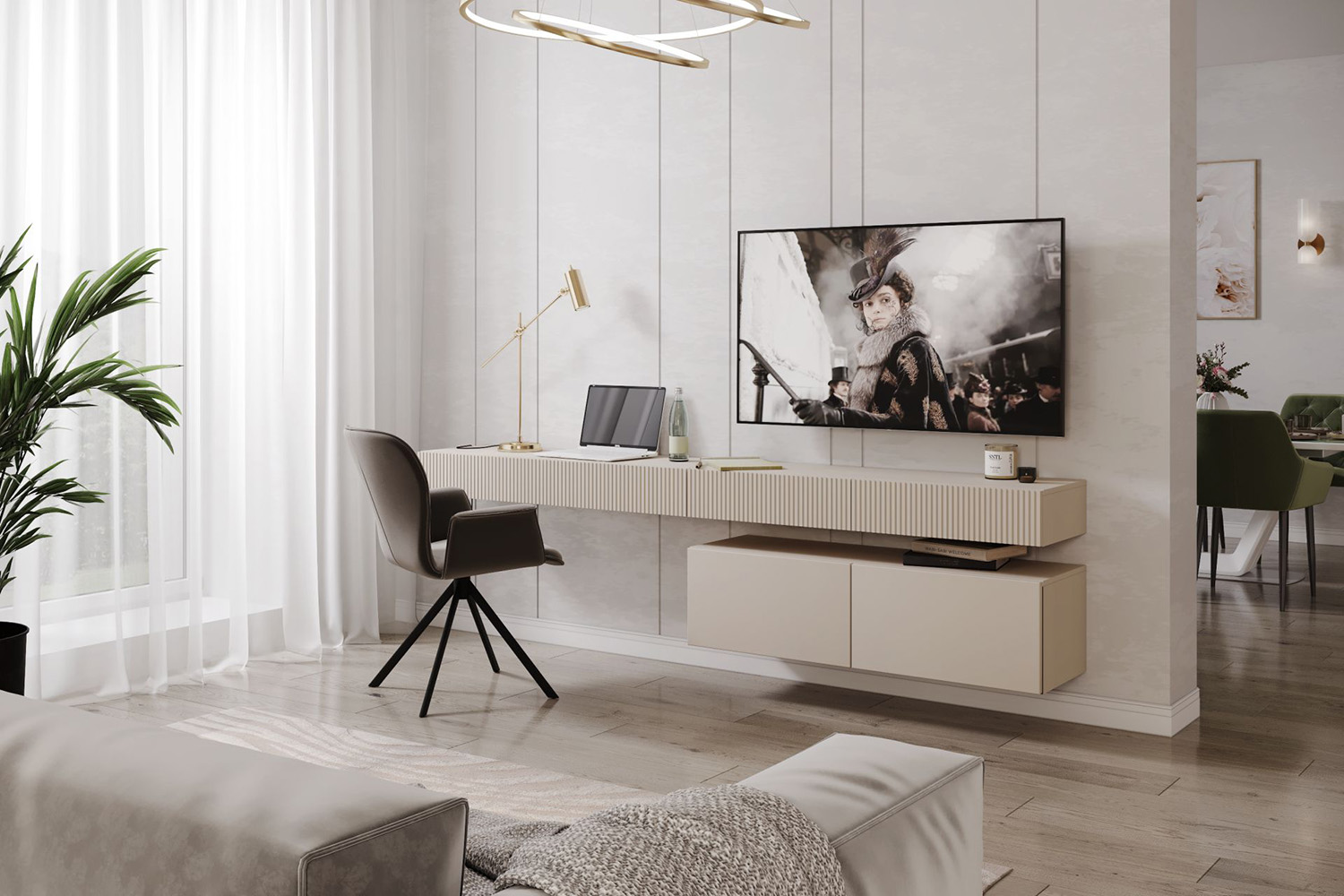 Тумбы - изображение №7 "Тумба Дольче навесная с выдвижными ящиками"  на www.Angstrem-mebel.ru